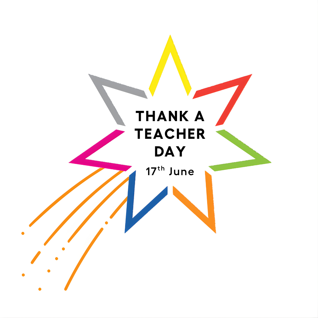 Thank a Teacher Day Logo – White Background